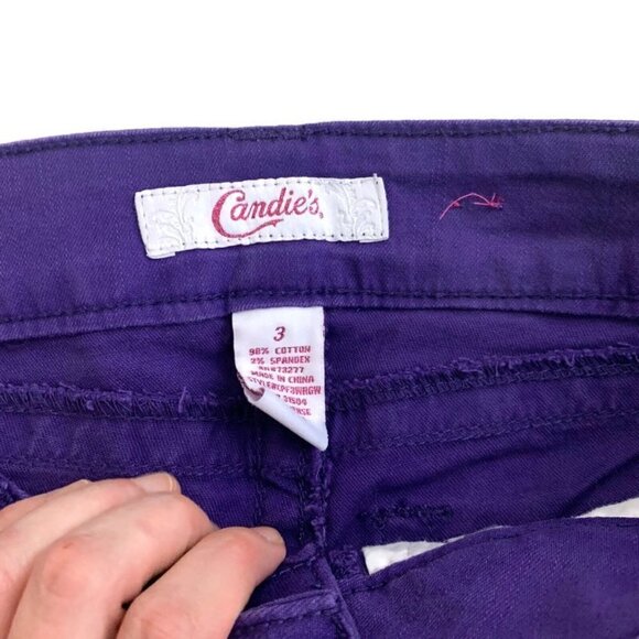 Candie's Size 3 Junior "Sassy Skinny" Skinny Jeans Lot of 2 NWT Red Purple - Picture 6 of 9